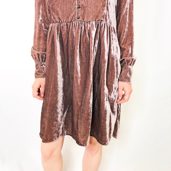 Holding Horses Anthropologie Velvet Dress M 0308 - Picture 6 of 7